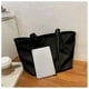 thumbnail image 4 of Bolso de hombro de tela de gran capacidad, bolso de mano portátil para estudiantes, bolso de mano moderno para chicas que van al trabajo, 4 of 6