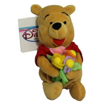 Disney Plush: Pooh Bear with Flowers | Stuffed Animal