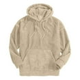 thumbnail image 3 of Kiplyki Spring Men's Hoodies Winter Solid Color Hooded Sweatshirt Loose Pullover, 3 of 7