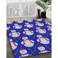 thumbnail image 2 of Ahgly Company Indoor Rectangle Patterned Blue Gray Novelty Area Rugs, 2' x 4', 2 of 6