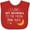 Red, variant on Inktastic I Love My Momma to the Moon and Back Boys or Girls Baby Bib