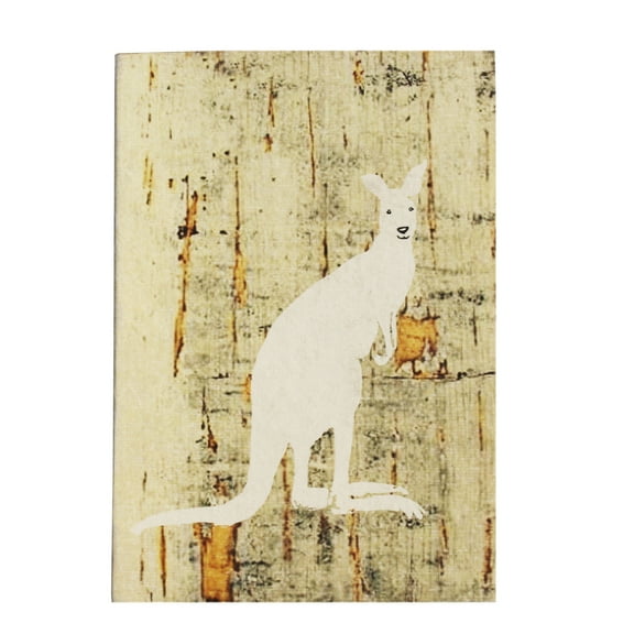 De Kulture Handmade Australian Kangaroo Artwork Notebook Diary 140 Pages, 125 GSM