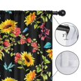 thumbnail image 4 of Blackout Kids Curtains,Black Sunflower Childrens Insulated Curtains Set Of 2,Bedroom Essentials,Toddler Room Decor 52x63in(132x160cm), 4 of 4