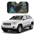 thumbnail image 2 of Fuzoiu Artistic Light Dot Wolf、 Print Car Windshield Sunshade,Foldable Reflective Sun Visor,Windshield Sun Shade,UV Rays Sun Visor Shade,Auto Front Sun Shield Shade-Small, 2 of 8