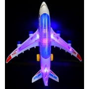 Toy Airplane Model Bump And Go Boys Airbus Avion Light Up Music Jet A380