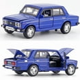thumbnail image 6 of 1:32 LADA 2106 Alloy Classic Car Model Diecast Car Toy Simulation Sound And Light Toy Collection Gift Car, 6 of 9