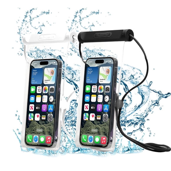 Fundas Impermeables para iPhone Universal Negro Blanco Pantalla Táctil Exterior Seaside Bolsa para T