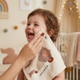 thumbnail image 6 of Unique Bargains 4Pcs Cartoon Cotton Soft Absorbent Face Cloths Beige-1 13" x 13", 6 of 6