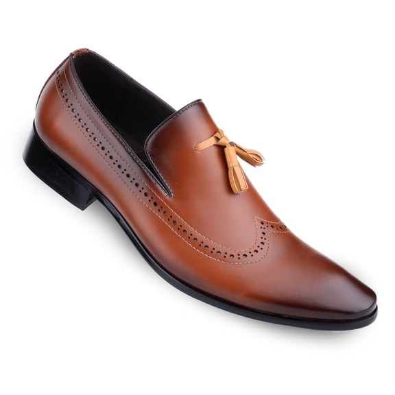 Mio Marino Men’s Leather Tassel Dress Shoes