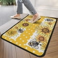 thumbnail image 4 of Yellow Dot Sunflower Bee Pattern Door Rugs,Washable Non Slip Door Mats Indoor,Decorative Door Mats,Entry Mat Indoor for Entrance,Bedroom,Kitchen,Bathroom,30"x17", 4 of 6