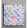 thumbnail image 3 of Sweet Rose Lavender 100% Cotton Set of 2 Pot Holders with Loop Heat Resistant for BBQ | Cooking | Baking | Grilling | Microwave | Barbecue | Spring/Summer (8 Inch by 8 Inch)., 3 of 8