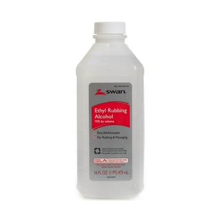 Swan Ethyl Alcohol Antiseptic, 16 oz. Bottle, McKesson Brand 1000032333, 1 Count