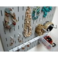 thumbnail image 4 of Wall Control Jewelry Organizer Wall Hanging Jewelry Holder Kit Wall Mounted Necklace Organizer Kit in Gray, 4 of 6