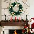 thumbnail image 4 of Hiroekza Artificial Winter Wreath Christmas Wreath Artificial Hanging Wreath Suitable for Front Door Fireplace Stair Railing Christmas Party Decoration, 4 of 6