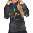 thumbnail image 5 of Lsque Five Nights At Freddy'S Pattern Casual Women's Hoodie,Hooded Sweatshirt with Kangaroo Pocket,Pullover Hoodie with Eye-catching Drawstrings-Large, 5 of 8