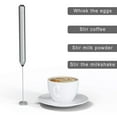 thumbnail image 2 of Milk Frother Handheld Battery Operated Mini Mixer Electric Foam Maker for Coffee Stainless Steel Milk Foamer for Coffee, 2 of 7