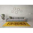 thumbnail image 3 of Ahgly Company Indoor Rectangle Oriental Yellow Industrial Area Rugs, 2' x 5', 3 of 4