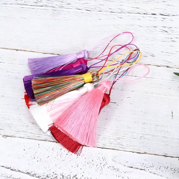 DESIGNICE 25pcs Tassel for Jewelry Making Ice Silk Assorted Color for Craft Supplies