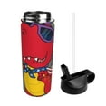thumbnail image 2 of Bingfone Dinosaur Super Hero Cartoon Print 18oz Sports Insulated Kettle With Straw, Leakproof & BPA Free, Drinking Sports Water Bottle for Fitness, Gym & Outdoor, 2 of 8