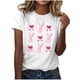 thumbnail image 2 of Blusas de Manga Corta para las Mujeres Divertida Impresión Cuello Redondo Camiseta Vintage, Blusas de Primavera para las Mujeres, 2 of 4