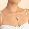 thumbnail image 2 of Collar de plata 925 con colgante de perro Schnauzer antialérgico, 2 of 2