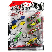 Remeehi Party Favors Educational Finger Toy Mini Finger Sports Skateboards/Bikes/Swing Board with Endoluminal Metallic