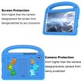 thumbnail image 3 of Dteck Case for Samsung Galaxy Tab A9 8.7" SM-X110/X115, Lightweight EVA Shockproof Handle Kids Case with Kickstand Cute DIY Accessories,Blue (Cartoon Letters), 3 of 6