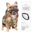 thumbnail image 3 of Balery Camp Badge Sudadera con Capucha para Perros Pequeños – Ropa para Mascotas, Disfraz para Perros y Gatos, Ideal para Fiestas y Cosplay-X-Small, 3 of 7