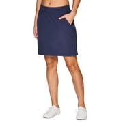 RBX Active Women's 19" Ribbed Side Tennis Skort With Inner Compression