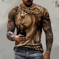 thumbnail image 2 of ZCFZJW 3D Horse Print T-Shirts for Men Big and Tall Regular Fit Casual Summer Short Sleeve Western Shirts Vintage Print Daily Vacation Tees Tops Multicolor#04 L, 2 of 6