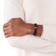 thumbnail image 3 of Pulsera Fossil JF02763040 de piel negra con cuentas de 18-20 cm, 3 of 4