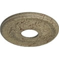 thumbnail image 3 of Ekena Millwork 12 1/8"OD x 3 1/2"ID x 1"P Palmetto Ceiling Medallion (Fits Canopies up to 4 7/8"), Hand-Painted Gobi Desert Crackle, 3 of 6
