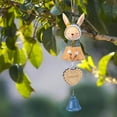 thumbnail image 3 of Cute Rabbit Wind Chime Resin Hanging Indoor Ornament For Home Garden Party Decoration Rose String for Crafts String Beads Car Swing Pendant, 3 of 7