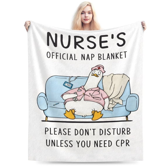 Nurse Gifts for Women Men, Thoughtful Gifts for Nurses - Soft Nurse Blanket, LPN RN Nurses Week Day Appreciation Gift, Nursing S 50x40