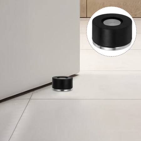 Raindrops Stainless Steel Portable Door - Modern Cylindrical Floor Mount Door Bumper Wall Protector Door Stops