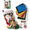 thumbnail image 2 of Bucilla Santa and Friends 18 in Multicolor Felt Stocking Kit, 2 of 4