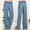Blue, variant on Women Pants Casual Womens Pants BlackAdult Work Pants For Women Lightweight Pants Women Womens Trousers High Waisted With Pockets Women Fall Pants