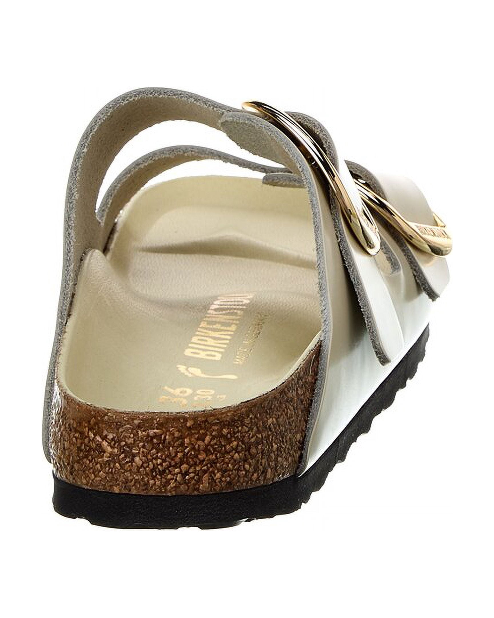 Birkenstock Arizona Big Buckle High - Shine Ecru  1026128 Women's Size 36