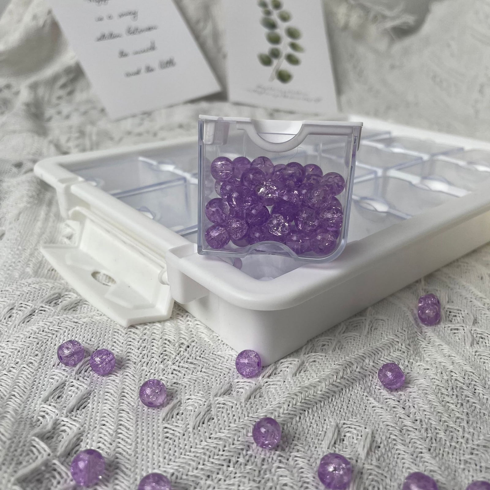 Fashionable Bead Divider Case Home Decoration with Tight Closure for Weaving and Crafting Projects
