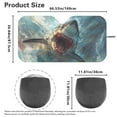 thumbnail image 5 of KUIFORTI Car Windshield Sun Shade Foldable Windshield Cover, Funny Sun Visor for Car, SUV, Truck, Van, Reflective Polyester Blocks Heat and Sun, Sun Shield That Keeps Your Vehicle Cool, Shark Print, 5 of 5