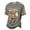Gray, variant on KLHDSF Mens Lightweight Breathable Halloween Graphic Top Short Sleeve Crewneck Casual Daily T-Shirt Beige L