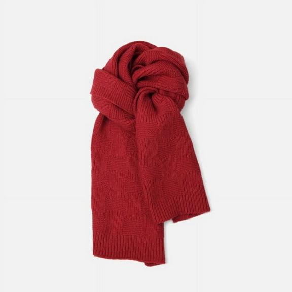 Zhuge Women's Warm Scarf,Rich Solid Colors Winter Scarves ，Super Soft Scarf for Women Winter，Cold Weather Accessories，Red