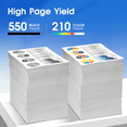 thumbnail image 2 of 222XL Ink Cartridge for Epson 222 Ink Compatible for Epson Expression Home XP-5200, Workforce WF-2960 Printers (4 Pack，Black, Cyan, Magenta, Yellow), 2 of 8