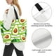 thumbnail image 3 of Disketp Avocado Green Striped Bolsa Tote Estampada para Mujer, Bolso de Hombro y de Mano para Compras y Viajes, 3 of 8