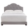thumbnail image 2 of Home Fare Upholstered Camelback King Bed in Smoke Grey, 2 of 8
