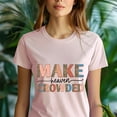 thumbnail image 5 of Make Heaven Crowded Christian Faith Graphic T-Shirt, Azalea, Size S, 5 of 6