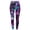 Light Purple, variant on Women's Colorful Geometric Print Leggings High Waist Stretchy Yoga Pants Casual Workout Tights Dark Purple L