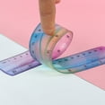 thumbnail image 5 of Colourful Flexible Geometry Ruler Drawing Measuring Ruler Clear Foldable Measuring Ruler Easy to Carry Bendable Ruler, 5 of 8