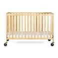 Shop Foundations HideAway FullSize Portable Wood Crib with Mattress