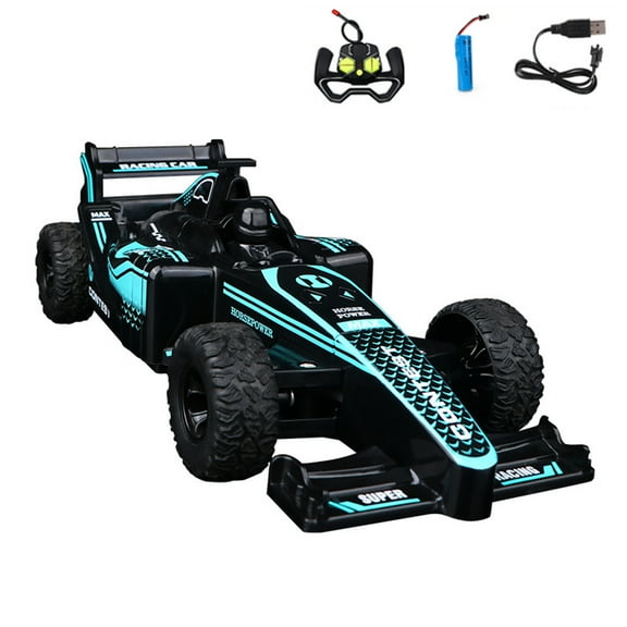 Sherum Rc Car, Shirem Rc Car, 2026 Best Sherum Rc Race Car,Double Sided Rotating Off Road Vehicle 360° Flips with 2.4g Remote Control, Gesture Sensing Rc Stunt Car with Light Music (Blue)
